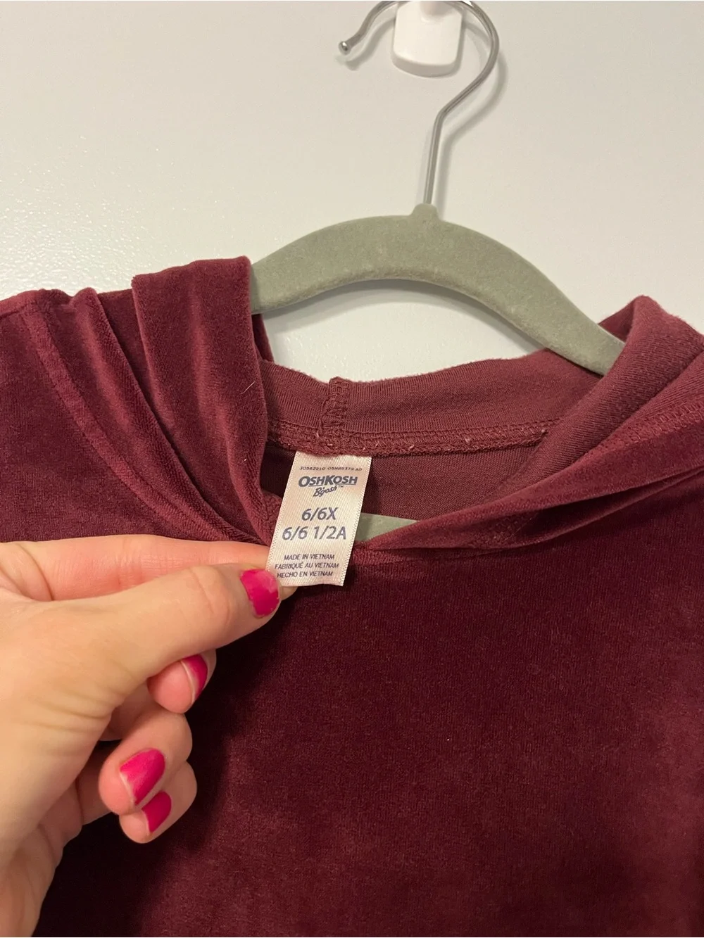 OshKosh Bgosh plush velour